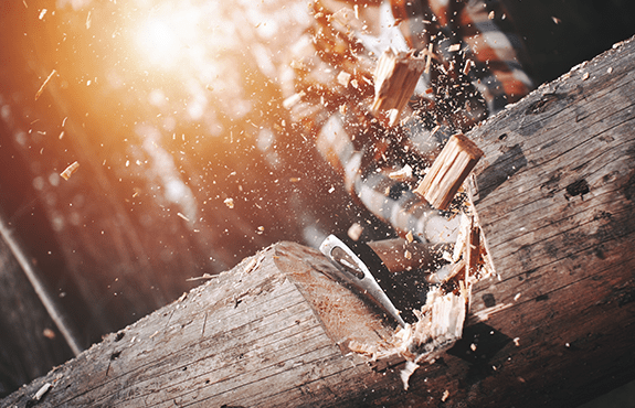 Learn About The Many Things In Acadia You Can Do When It Rains lumberjack chopping wood